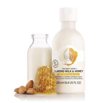 Almond milk honey soothing caring shower cream 2 640x640